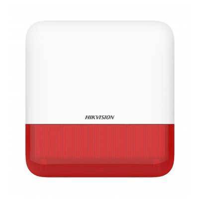 DS-PS1-E-WE - оповещатель совмещенный свето-звуковой DS-PS1-E-WE (Hikvision) - беспроводный свето-звуковой оповещатель для улицы