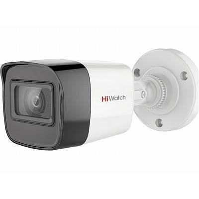 DS-T200A - видеокамера уличная DS-T200A (HiWatch) - 2 Mpx уличная видеокамера с микрофоном и Smart подсветкой
