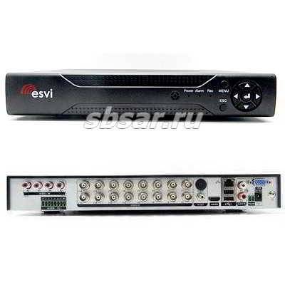 EVD-6116NX1-2 - видеорегистратор 16 канальный EVD-6116NX1-2 (esvi) - AHD видеорегистратор, 16 каналов видео до 5 Мп (N)
