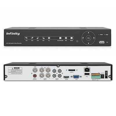 VRF-UHD428M (II) - видеорегистратор 4 канальный VRF-UHD428M (II) (Infinity) - 8 Мп видеорегистратор, поддержка AHD и IP-камер