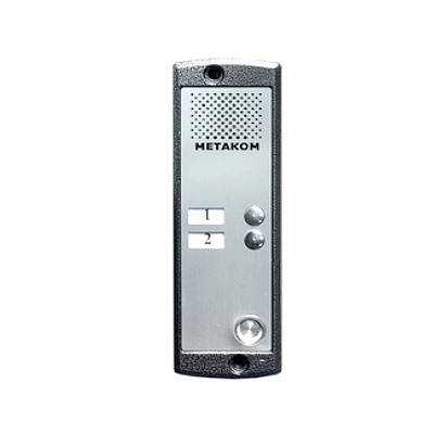 MK2-X-TM - вызывная панель домофона MK2-X-TM (МЕТАКОМ) - 2-х абонентная панель домофона с контроллером Touch Memory