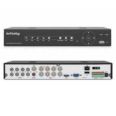 VRF-HD825M (II) - видеорегистратор 8 канальный VRF-HD825M (II) (Infinity) - 5 Мп видеорегистратор, 8 каналов AHD плюс 4 IP